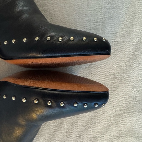 SCHUTZ Studded Black Leather Boots, Size 9.5 - Picture 11 of 15
